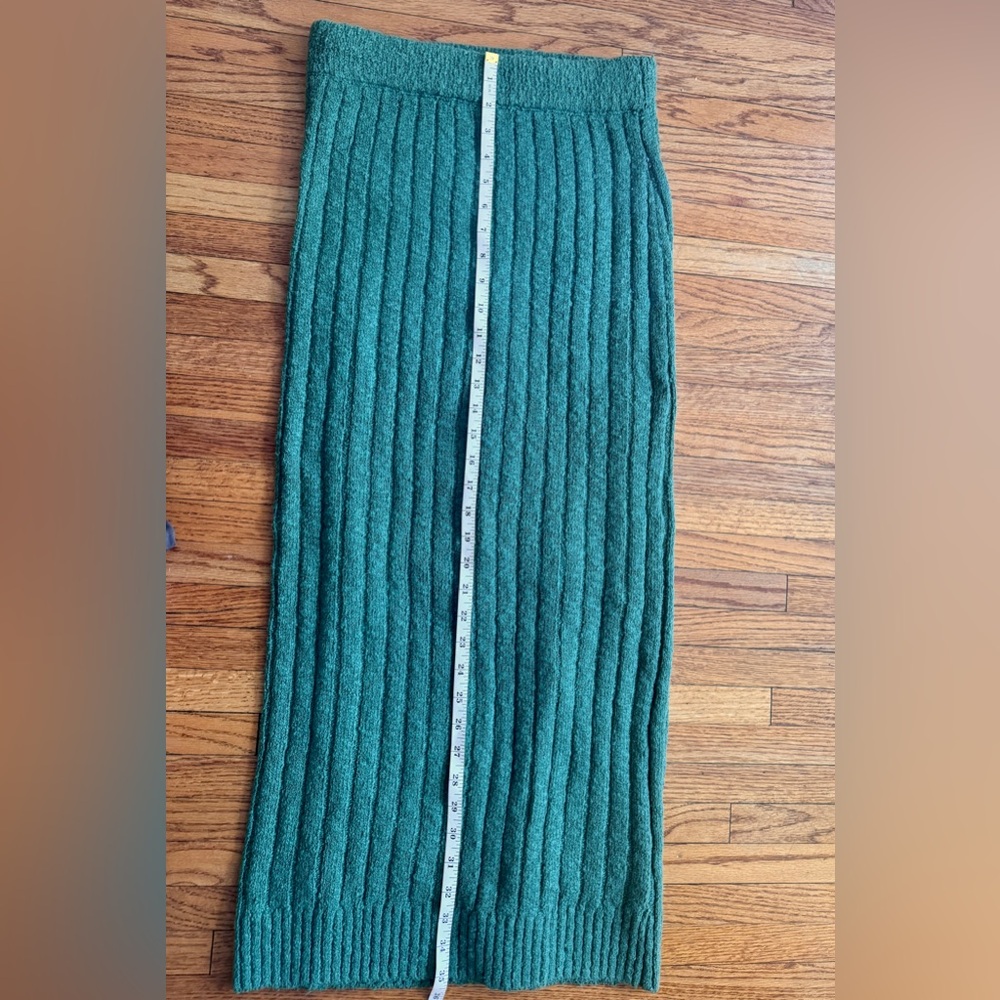 Free People Kelly Green Ribbed Sweater Maxi Skirt - Picture 7 of 8